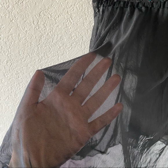 SOLD-Fredrick's of Hollywood Black Babydoll Lingerie Nighty/Lingerie-L - Picture 4 of 8